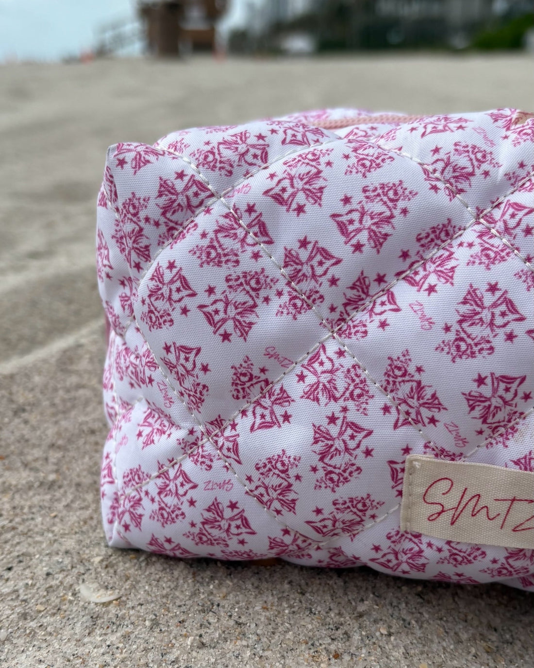 Trousse tissu rose SMTZ